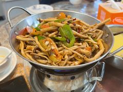 干锅茶树菇-李连贵熏肉大饼(天通苑店)