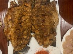 碳烤虹鳟鱼-丽泽山庄·生态怀柔菜·虹鳟鱼(红螺寺店)