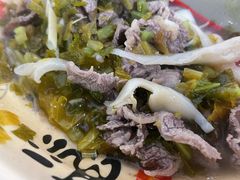 雪菜笋丝鲜牛肉年糕-何永光123鲜牛肉馆(1号店)