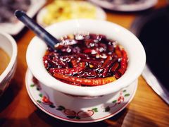 现炸辣椒油-清真·老门框爆肚涮肉·中华老字号(丰管路店)