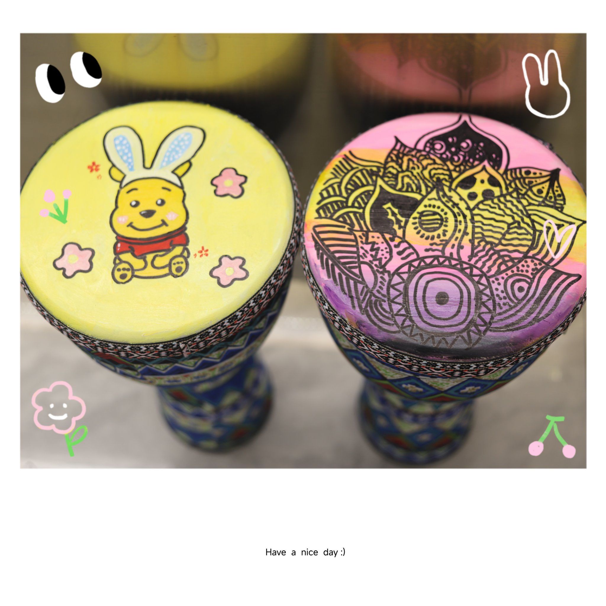 ✨🎨 手绘非洲鼓,奏响创意乐章! 🎶✨