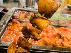 菠萝鸡腿烤串-斗鸡饭场伙·川菜(浆洗街店)