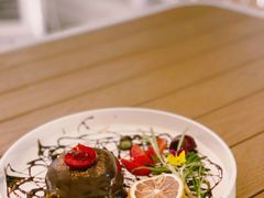 烤巧克力熔岩流心蛋糕-Mark&Mars Restaurant