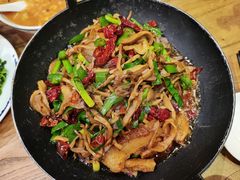 干锅香笋-海富荣·锅贴·陕菜家常菜(阳光城店)