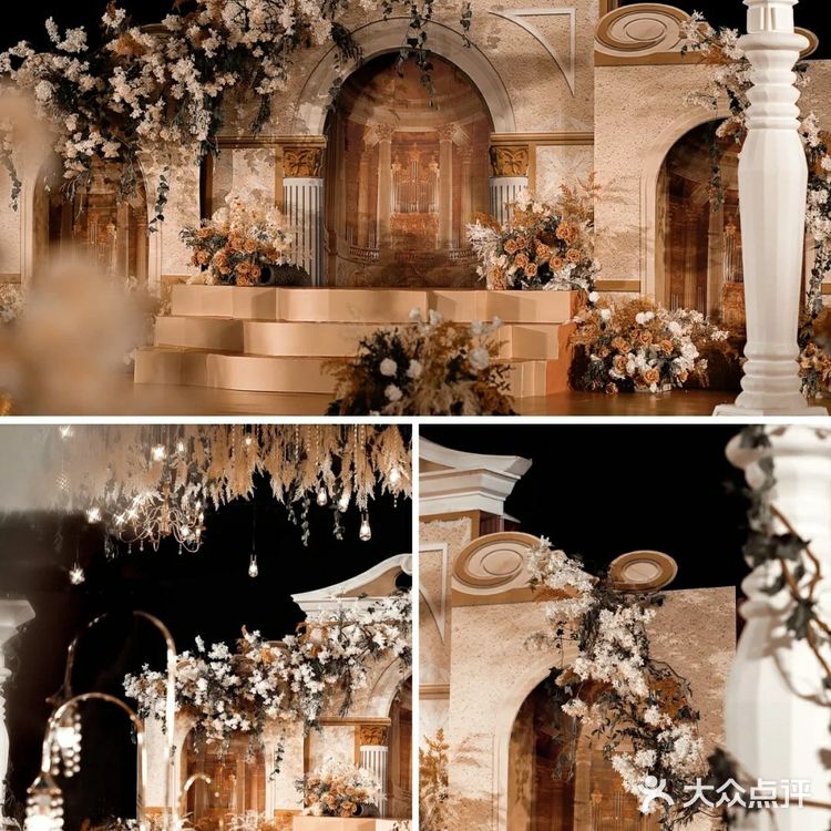 梦幻系香槟加蓝简欧式婚礼｜南昌婚礼策划