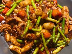 爆炒鱿鱼须-老头儿油爆虾·知味杭州(爱琴海购物中心)