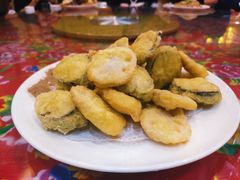 炸茄莲藕盒-闯关东东北农家菜(崂山石老人店)
