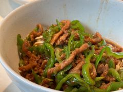 青椒肉丝盖浇面-花园茶楼(兴城西路店)