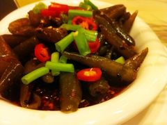 酸辣海笋-焯宇豆皮涮牛肚