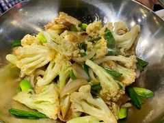 干锅有机花菜-1718食尚馆·太湖菜(龙之梦太湖古镇店)