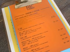 菜单-RAC BAR(安福路店)