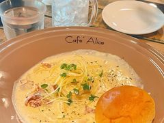 蘑菇奶油意大利面-Cafe Alice咖啡爱丽丝(奥城店)