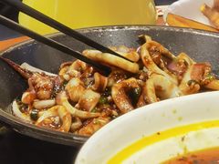 干锅鱿鱼-好嫂子酱猪手•农家菜(华远坊店)