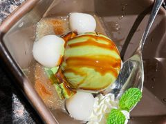 白玉抹茶冰激凌蜜豆沙-老乾杯和牛烧肉(王府中环店)