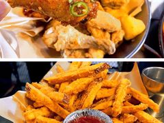 炸鸡一半一半-富乐满韩国正宗炸鸡韩国料理(虹泉路店)