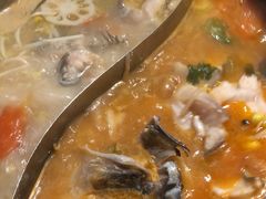 酸汤鸳鸯锅底-阿婉贵州苗家酸汤鱼(梅林店)