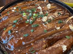 铁板酱烧茄子-鸿运楼烤鸭店(天桥店)