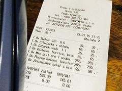 账单-Krčma Šatlava