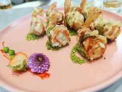孢子甘蓝煎虾仁-甜阿姨·天台花园私房菜(万松园店)