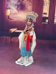 -后宫·古装汉服京剧儿童亲子全家福摄影