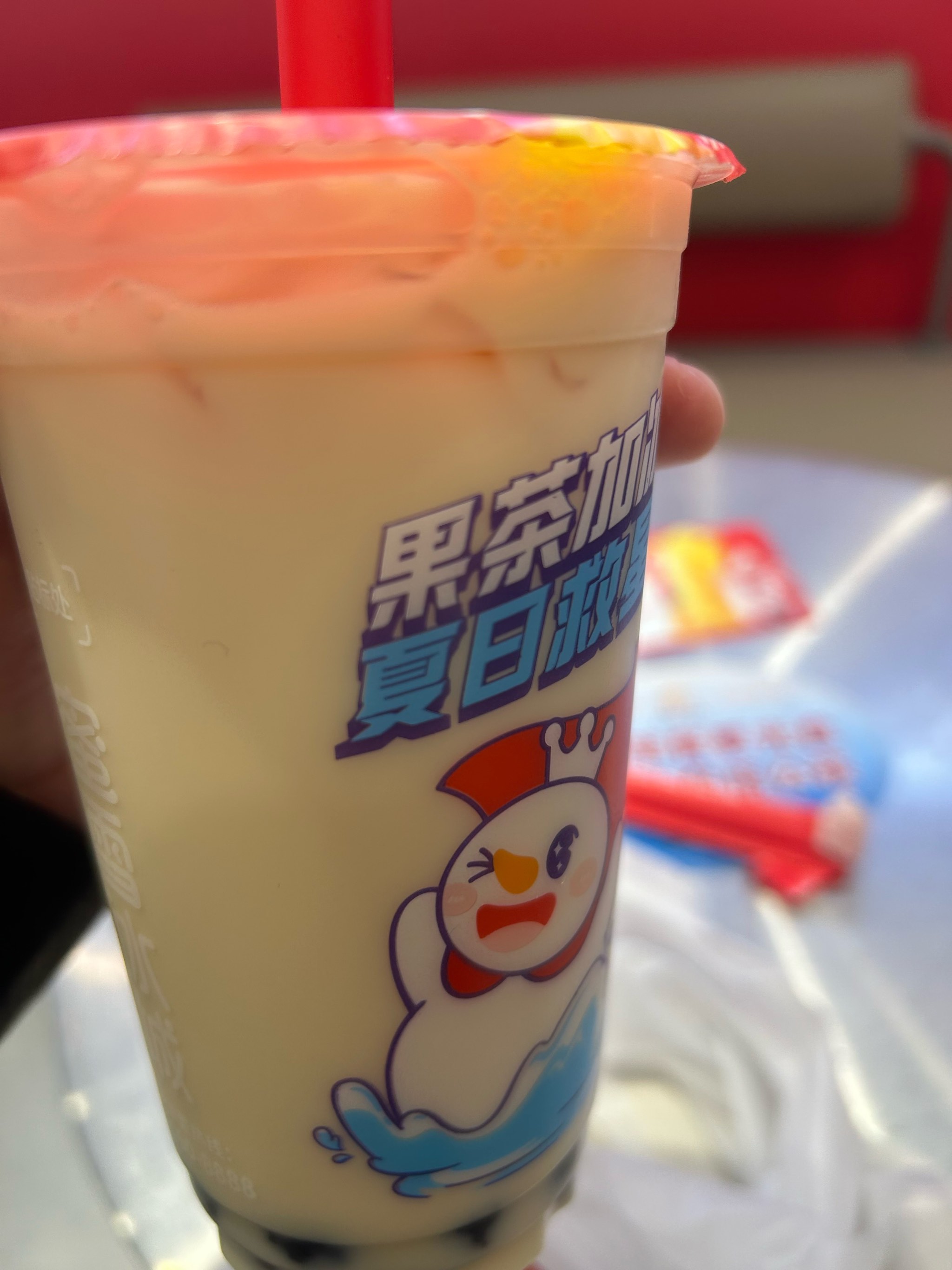 奶茶蜜雪冰城实拍图片