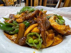 蛋白烧牛筋-西大酒店