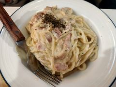 奶油培根意大利面-小时光咖啡馆(开森度假森林店)
