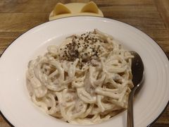 奶油蘑菇意面-小时光咖啡馆(开森度假森林店)