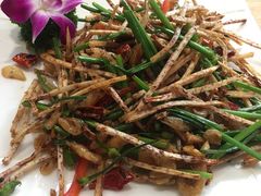 招牌芋丝炒河虾-百里鲜·闽南家宴·福建菜