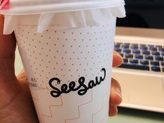 栀子花梨香拿铁-Seesaw Coffee(朝阳大悦城店)