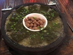 铁板煎野菜豆腐-农厨好味·温泉鹅·农家菜