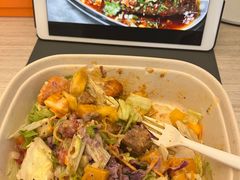 红烩牛肉烤蔬菜自选谷物沙拉饭-CALIFORKS加州叉子轻食(朝阳门店)