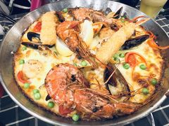 招牌芝士焗大虾海鲜饭-四季天方包子
