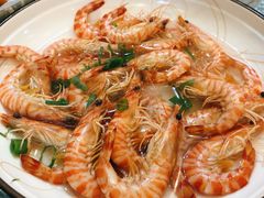 白灼基围虾-韩记海鲜饺子旗舰店(红海新区店)