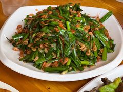 韭菜炒河虾-途肴·老农饭庄(百里峡店)