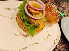蘑菇素排汉堡-Lets burger非常汉堡·环球风味(蓝色港湾店)