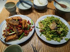 脆皮莴笋炒腊肉-静一餐厅·湖北菜(前门店)