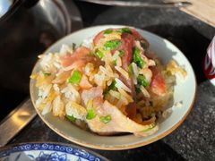 煲仔饭-大匠工房古船木艺术餐厅·猪肚鸡专门店(长白仙岛店)