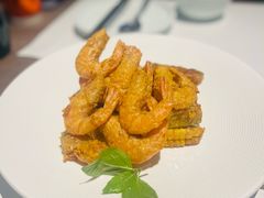 咸蛋黄黑南瓜甜玉米焗虾-港丽餐厅(来福士店)