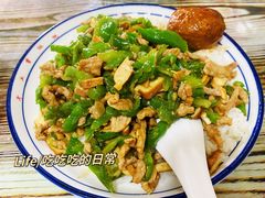 青椒肉丝盖浇饭-福建千里香馄饨馆(淠河路店)