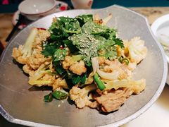 干锅丽水香菇花菜-探花·意境江南菜·唐伯虎文化体验店·松鼠桂鱼(观前店)
