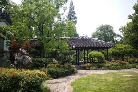 马家花园课植园-"到朱家角,必到这里.课植园被由厅堂区,假.