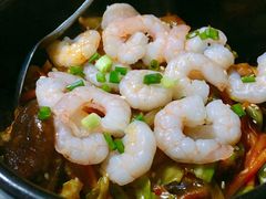 鲜虾石锅拌饭-韩聚园韩国料理(文灶店)
