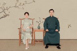 -时光纪亲子全家福照相馆(静安店母女写真父母纪念照)