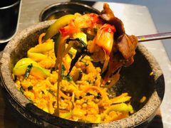 芝士石锅拌饭-哈哈碳都·牛肋条无限自助烤肉(台江万达店)