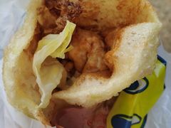 -小红车炸蛋葱油饼