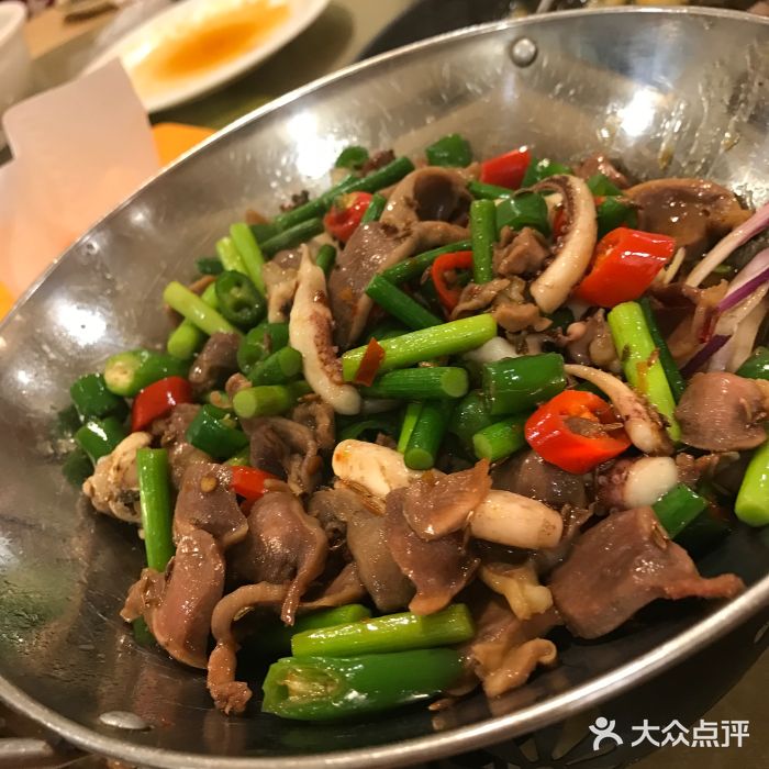 干锅鸡胗鱿鱼