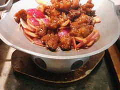 蒜香蜜汁排骨-绿茶餐厅(天津天河城店)