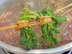 香菜牛肉-四川乐山大佛长春泥锅涮串(四分局店)