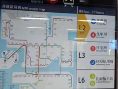 站台层指示图-港铁金钟站